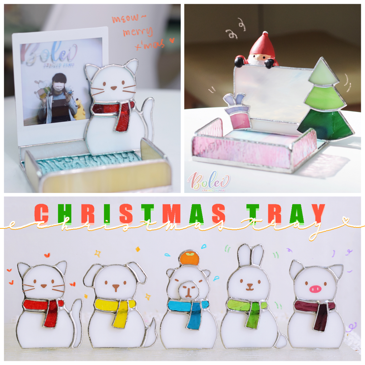 聖誕貓雪人🐱⛄️ | Photo Stand 飾物盤